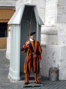 Vatican Swiss Guard, St Peter's Basilica